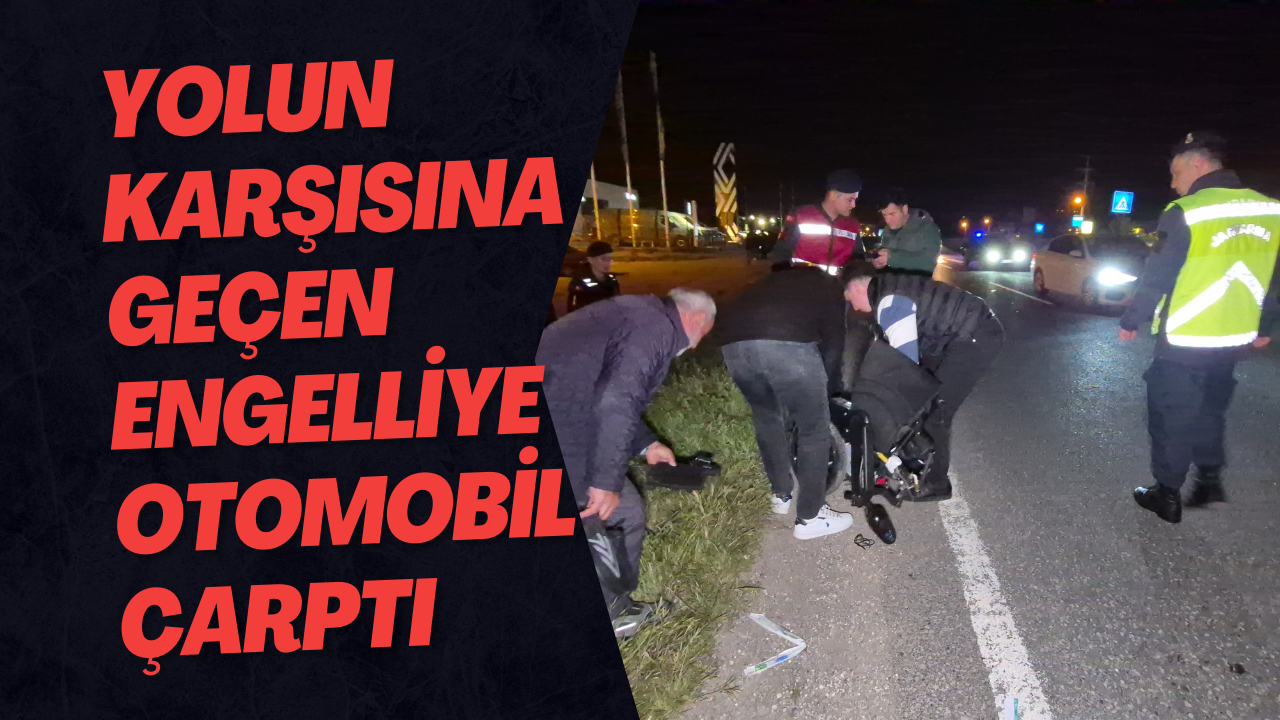 Yolun Karşısına Geçen Engelliye Otomobil Çarptı