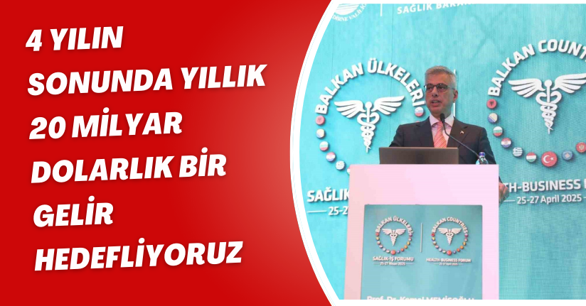 4 yılın sonunda yıllık 20 milyar dolarlık bir gelir hedefliyoruz