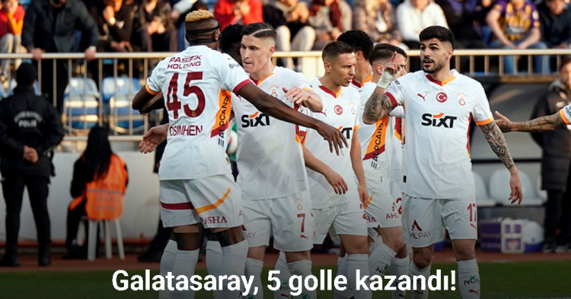 Galatasaray, 5 golle kazandı! Son 5 haftaya 5 puan önde giriyor