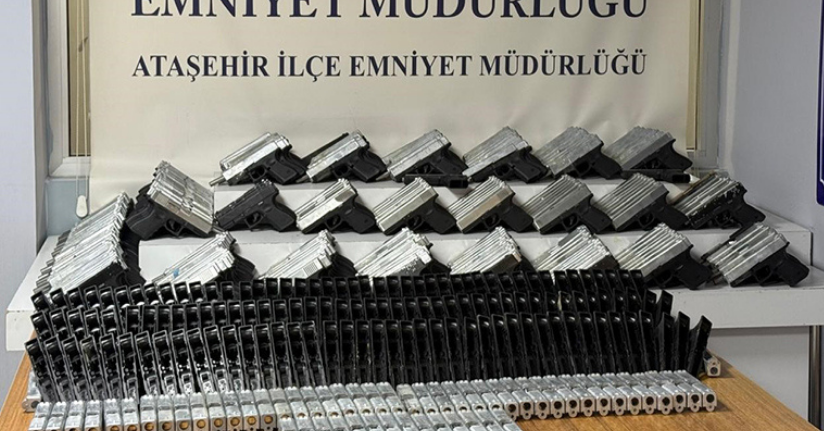 İstanbul’da yasadışı silah atölyesine baskın: 313 ruhsatsız tabanca ele geçirildi
