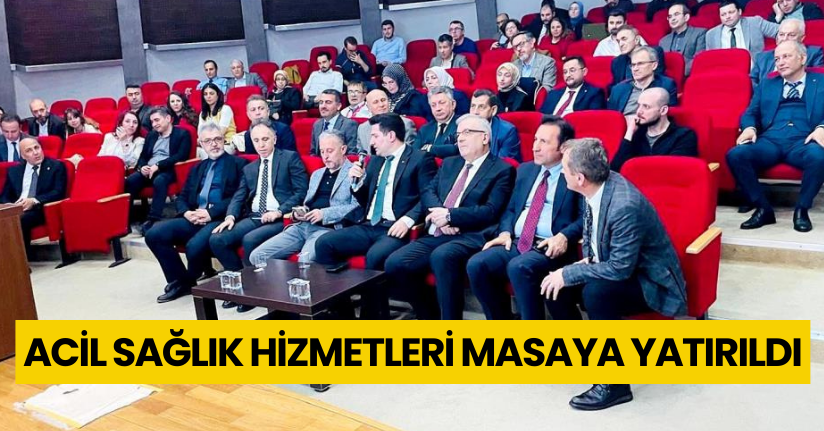 Acil sağlık hizmetlerinin genel durumu masaya yatırıldı