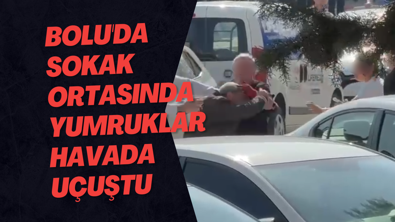 Bolu'da Sokak Ortasında Yumruklar Havada Uçuştu
