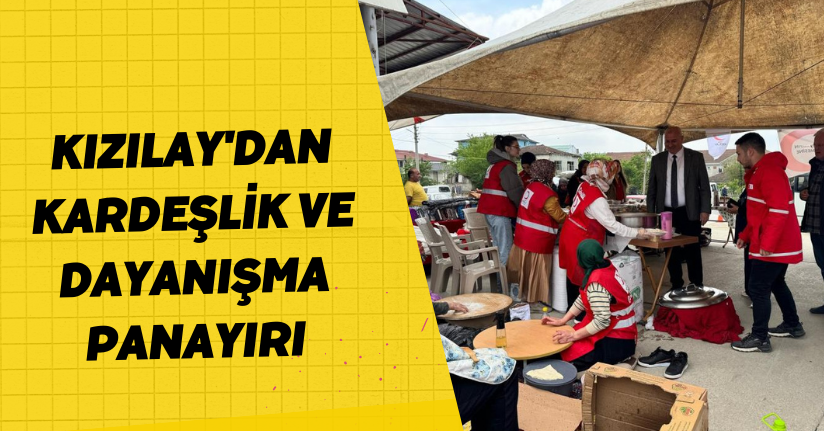 Kızılay'dan kardeşlik ve dayanışma panayırı