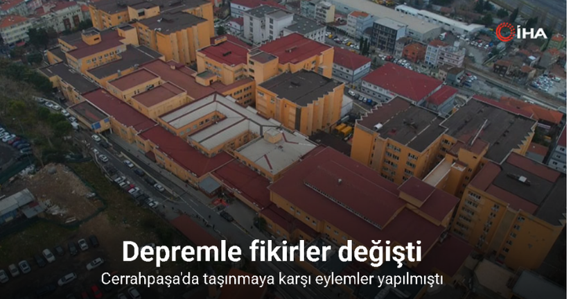 Taşınma fikrine karşı eylemler yapılan Cerrahpaşa’da deprem gerçeğiyle fikirler değişti