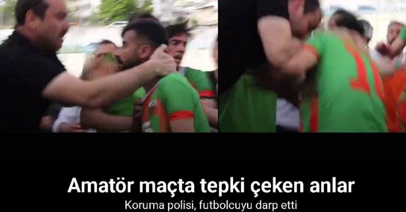 Şırnak’ta koruma polisi, atılan golden sonra çıkan olaylarda futbolcuyu darp etti