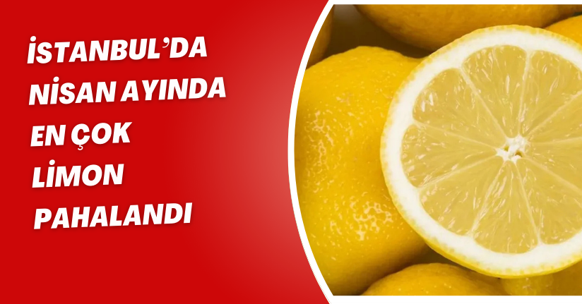 İstanbul’da Nisan ayında en çok limon pahalandı
