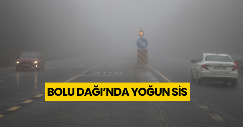 Bolu Dağı’nda yoğun sis
