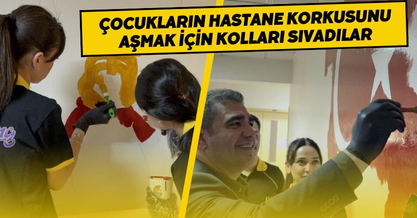 Çocukların hastane korkusunu aşmak için kolları sıvadılar