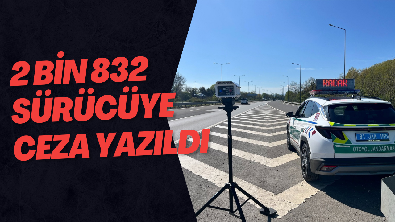 2 Bin 832 Sürücüye Ceza Yazıldı