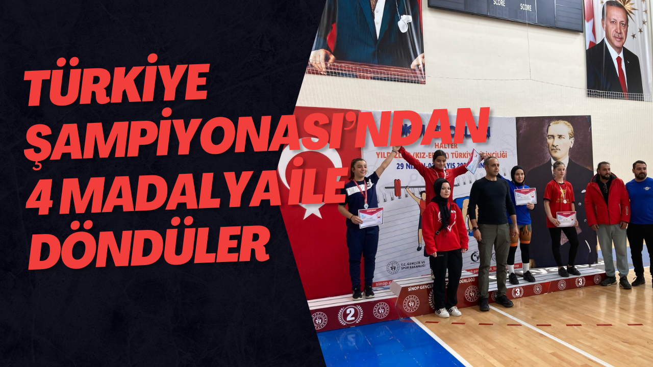Türkiye Şampiyonası’ndan 4 Madalya İle Döndüler