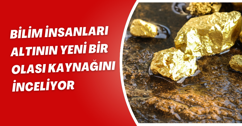 Bilim insanları, altının yeni bir olası kaynağını inceliyor