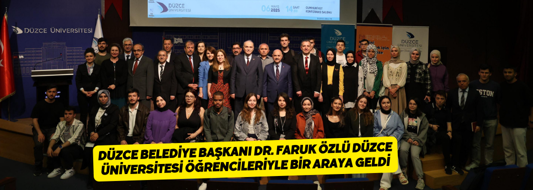 Başkan Özlü Üniversite Öğrencileriyle Bir Araya Geldi