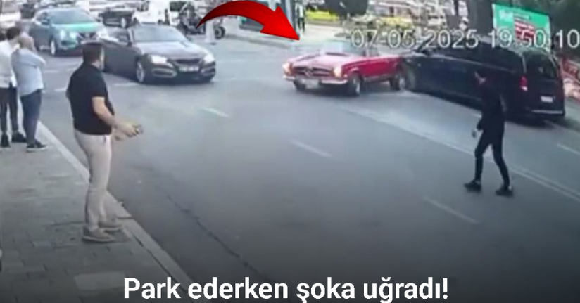 Vale teslim aldığı lüks araçla kaza yaptı