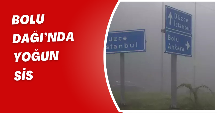 Bolu Dağı’nda Yoğun Sis