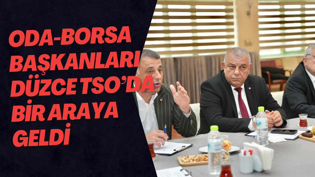Oda-Borsa Başkanları Düzce TSO’da Bir Araya Geldi