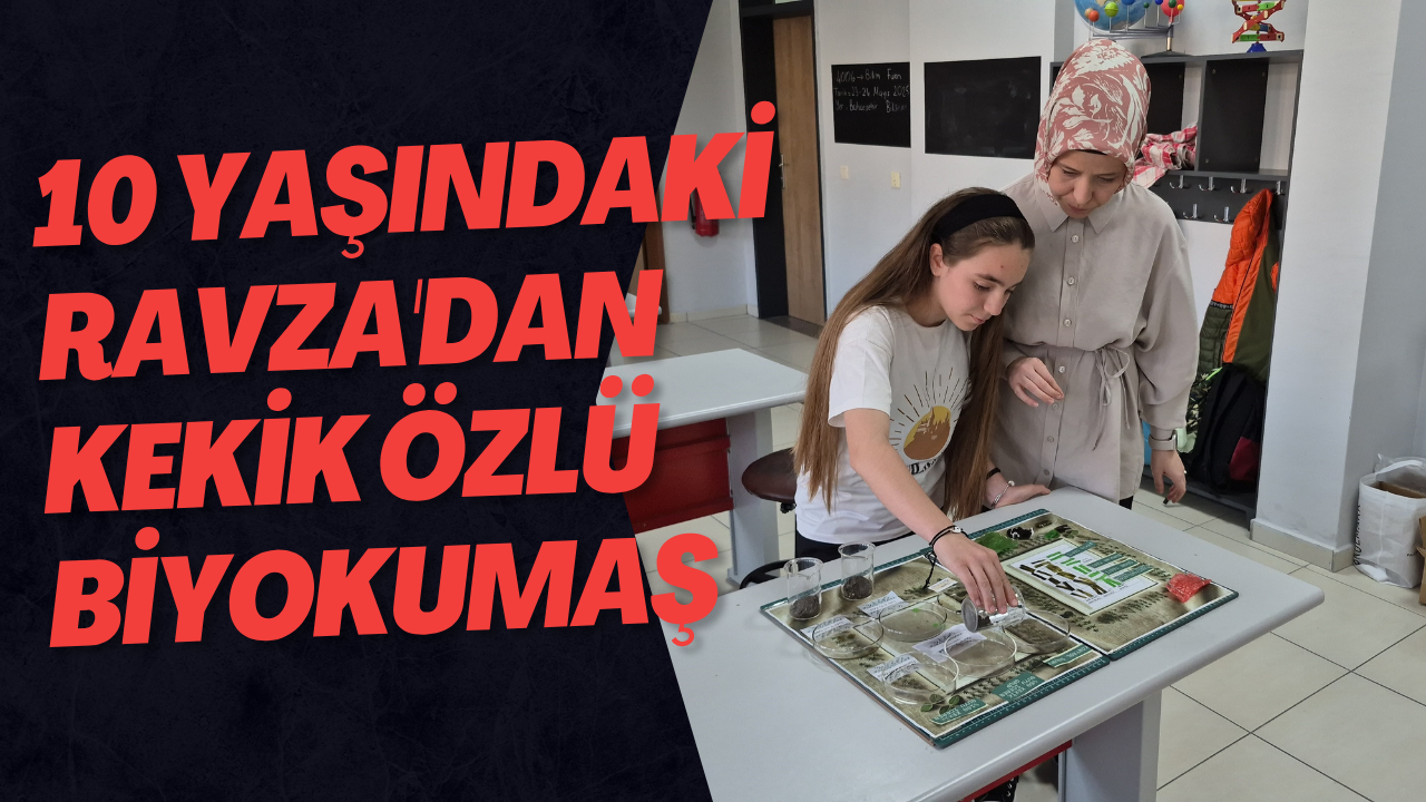 10 Yaşındaki Ravza'dan Kekik Özlü Biyokumaş