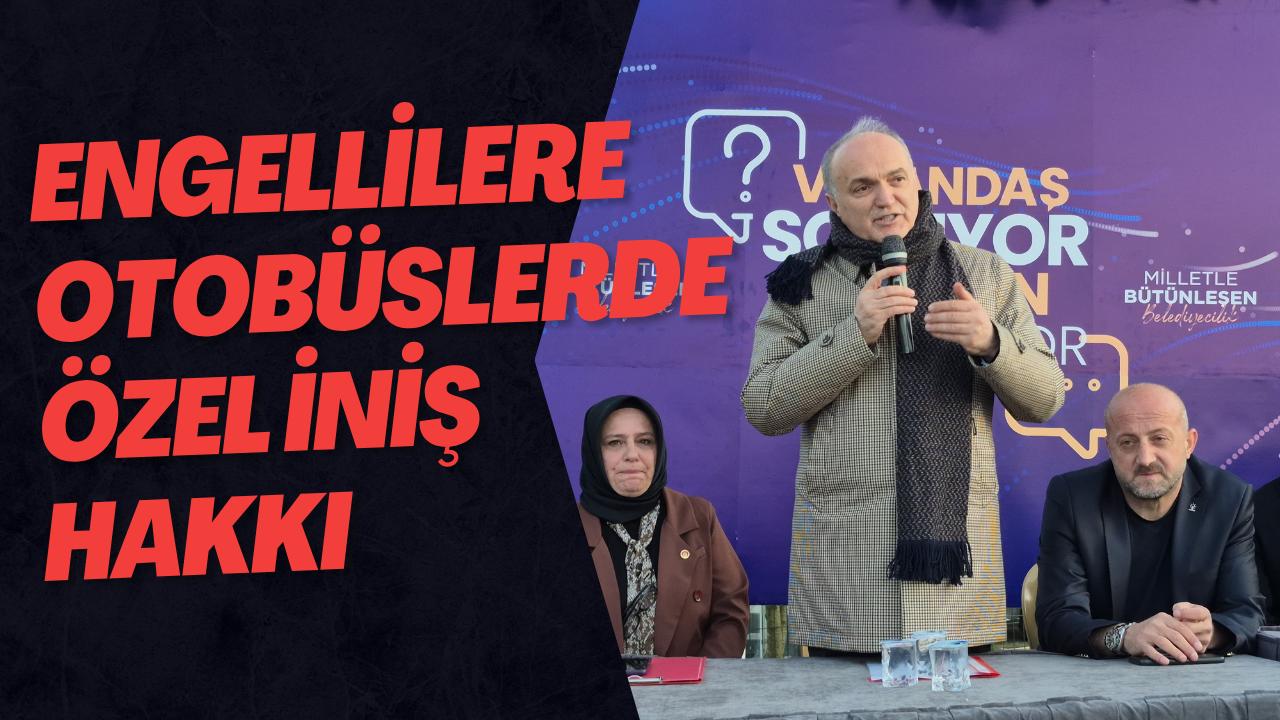 Engellilere Otobüslerde Özel İniş Hakkı