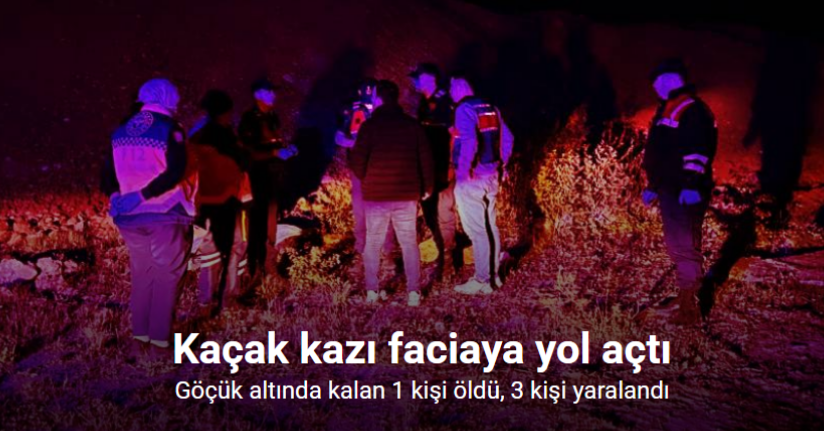 İznik’te kaçak kazı yapan defineciler göçük altında kaldı: 1 ölü