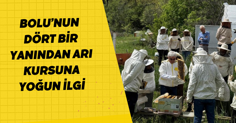  Bolu’nun dört bir yanından arı kursuna yoğun ilgi