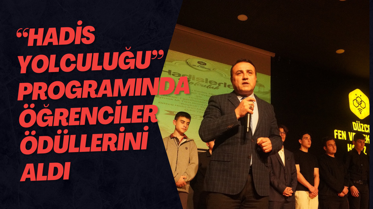 “Hadis Yolculuğu” Programında Öğrenciler Ödüllerini Aldı