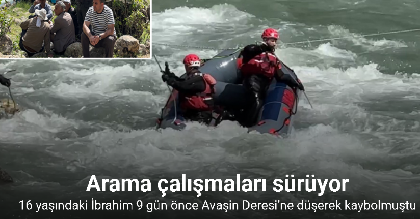 Yüksekova’da derede kaybolan İbrahim için arama çalışmaları devam ediyor