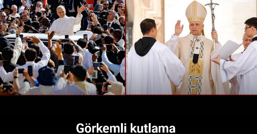 Papa 14'üncü Leo binlerce kişinin katıldığı törenle birlikte resmen göreve başladı