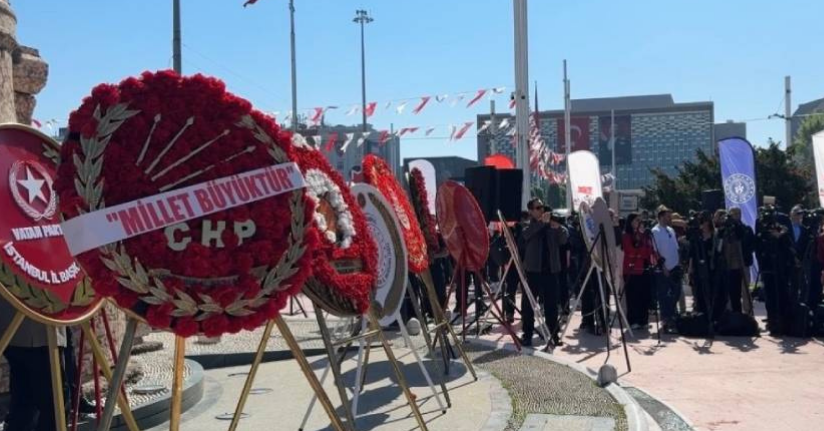 Taksim Meydanı’nda 19 Mayıs töreni