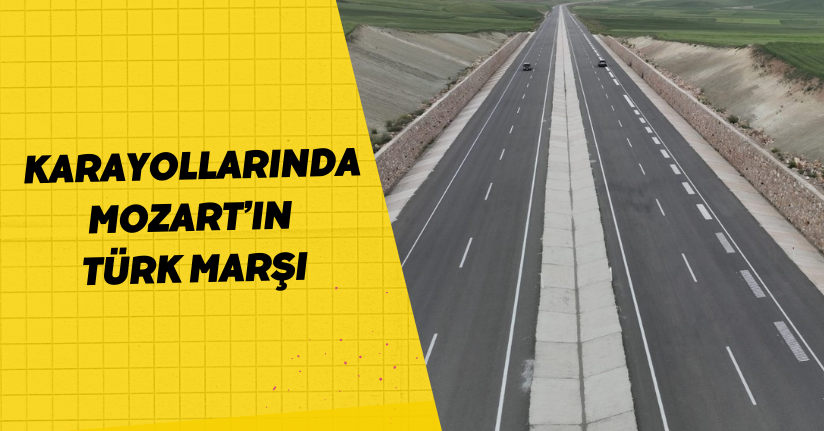 Karayollarında müzikli uyarı işareti uygulaması