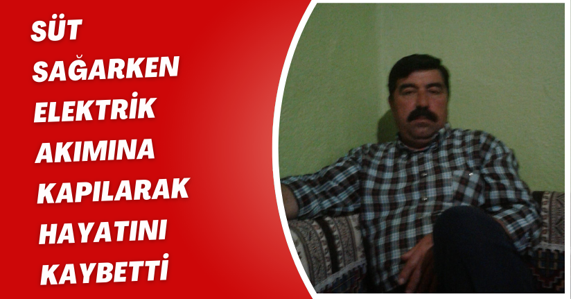 Süt sağarken elektrik akımına kapılarak hayatını kaybetti