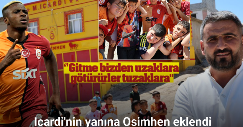 Galatasaraylı taraftar evinin dış cephesini sarı-kırmızıya boyatıp, Osimhen ve 5. yıldızı ekledi