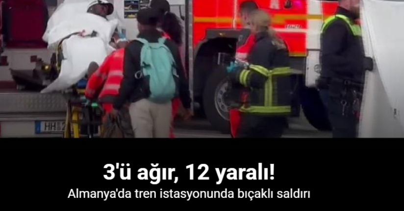 Hamburg’da tren istasyonunda bıçaklı saldırı: 12 yaralı