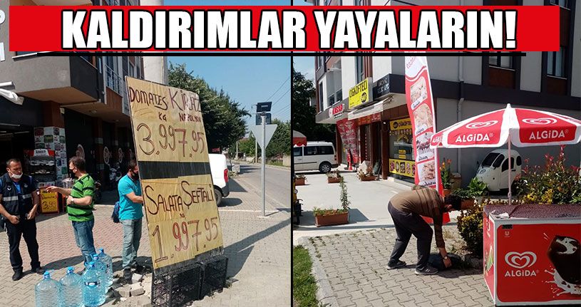 Kaldırım İşgaline Karşı Denetimler Sürüyor 