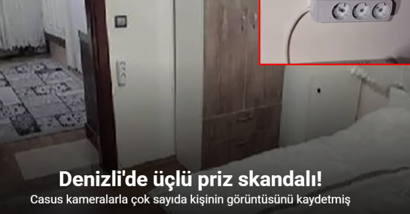 Üçlü prize yerleştirilen casus kameralarla çok sayıda kişinin görüntüsünü kaydetmiş