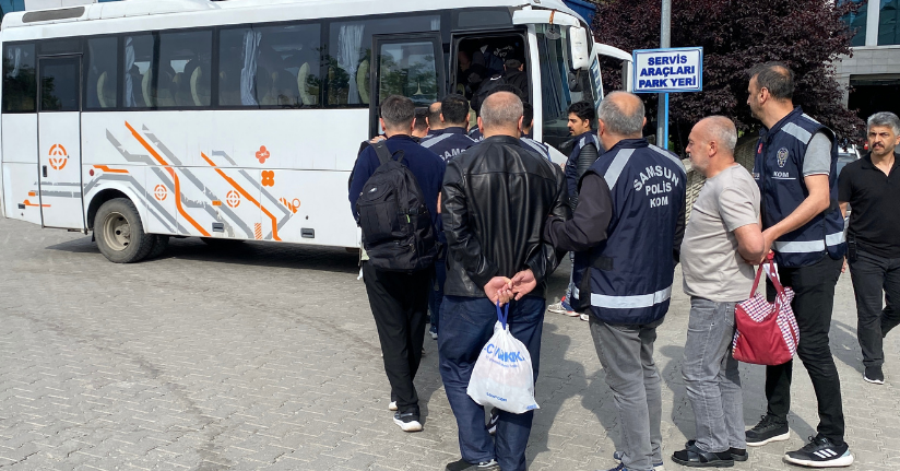 Samsun merkezli ‘Maydonoz Döner’ operasyonunda 14 şüpheli adliyede
