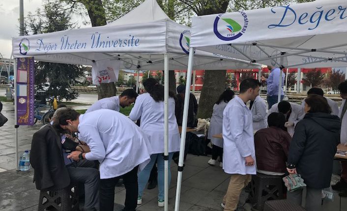 Üniversitesi öğrencilerinden sağlıkta farkındalık etkinliği