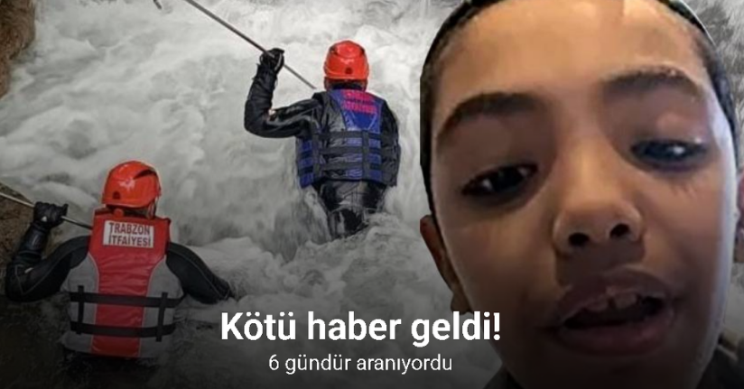 6 gündür aranan Suudi Arabistan uyruklu çocuğun cansız bedeni düştüğü derede bulundu