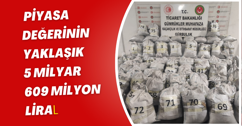 Kömüre emdirilmiş, 1 ton 870 kilogram metamfetamin ele geçirildi