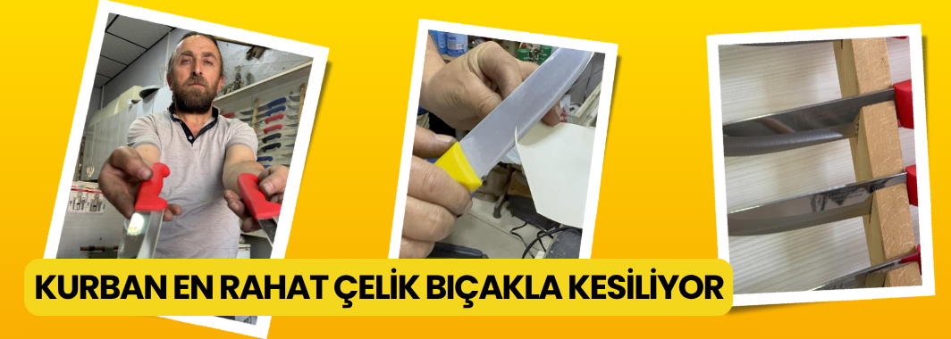 Kurban En Rahat Çelik Bıçakla Kesiliyor