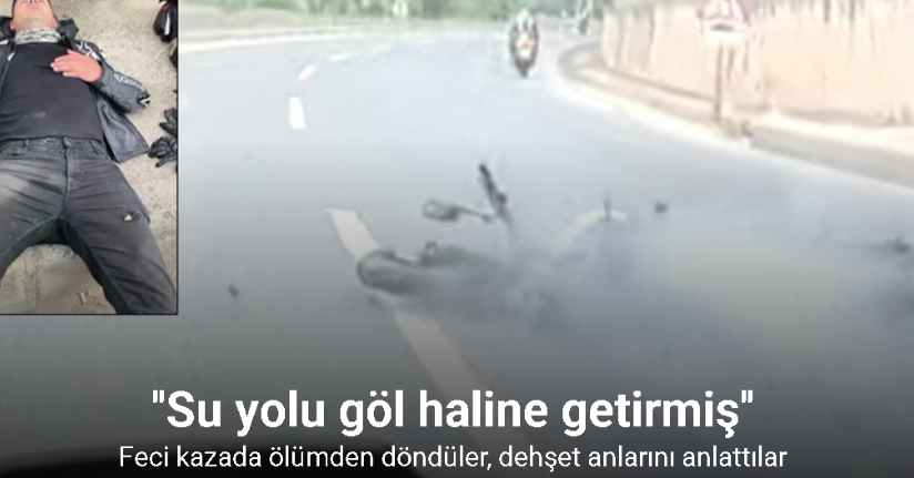 Korkunç kazada hayatlarının şokunu yaşadılar