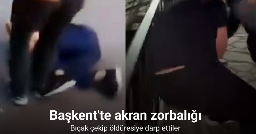 Başkent'te akran zorbalığı kamerada