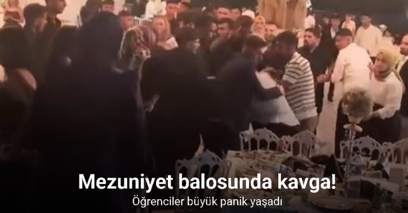 Elazığ’da mezuniyet balosunda kavga