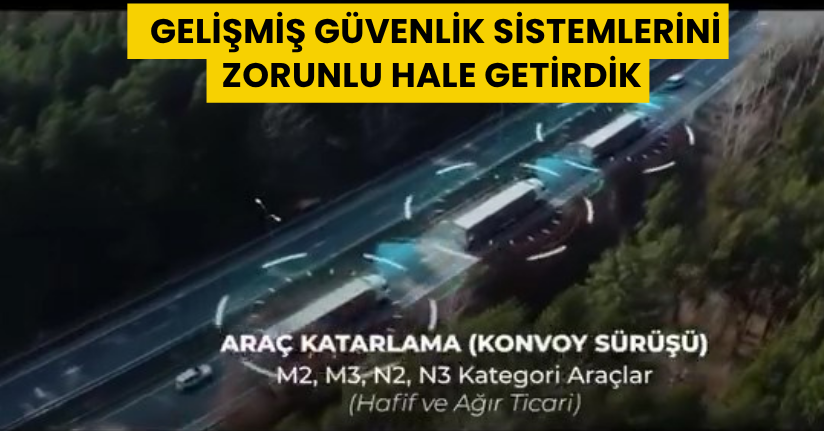 Bakan Kacır: Piyasaya sunulan araçlarda, gelişmiş güvenlik sistemlerini zorunlu hale getirdik