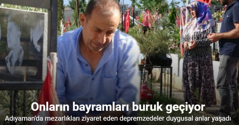 Depremde kaybettikleri yakınlarının mezarlarını ziyaret ettiler