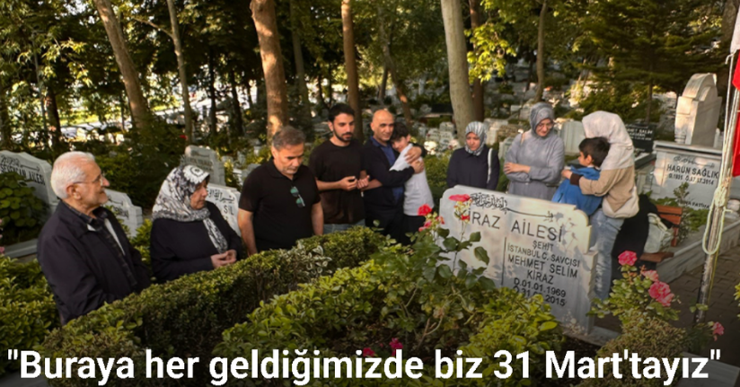 Şehit Savcı Kiraz’ın kabrini ziyaret eden baba Kiraz