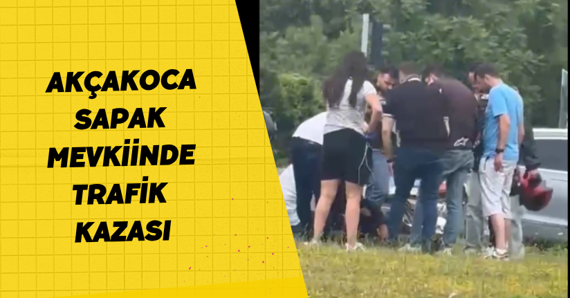Akçakoca Sapak Mevkiinde Trafik Kazası