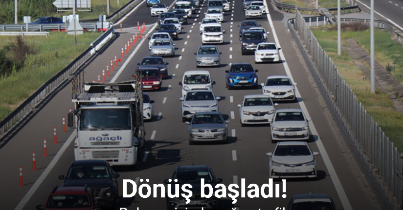 Bolu geçişinde yoğun trafik