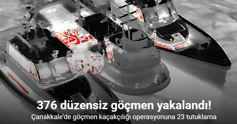 Çanakkale’de göçmen kaçakçılığı operasyonuna 23 tutuklama