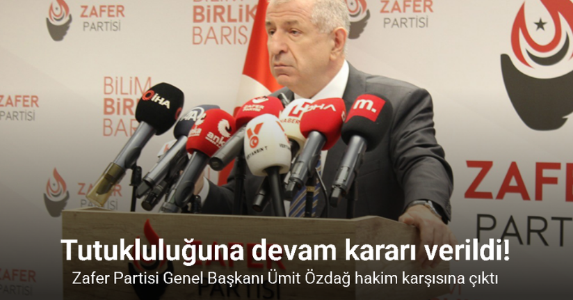 Tutukluluğuna devam kararı verildi