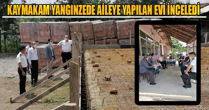 Yangınzede Aileye Yapılan Evi İnceledi