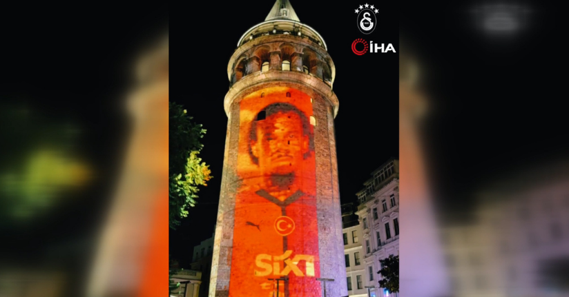 Galatasaray’dan, Galata Kulesi’nde görsel şov